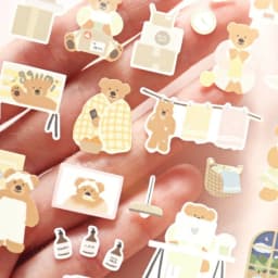 Korean Import Suatelier Kawaii Bear Home Farm Life Paper Stickers Scrapbooking Diy Journal Stationery Sticker Deco School Supply