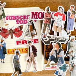 26pcs Cute Fashion Street Shooting Women's Magazine Stickers Spring Summer Daily Wear Hand-Held Account Diary Collage Material