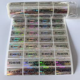 1000PCS HOLOGRAM TAMPER PROOF SECURITY WARRANTY VOID STICKER LABEL SEALS 20 x 10mm