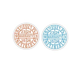 1200pcs Warranty Sticker Security Seal Sticker 2023 2024 2025 2026 Year Round Size 10*10mm Red Blue Color Fragile Label
