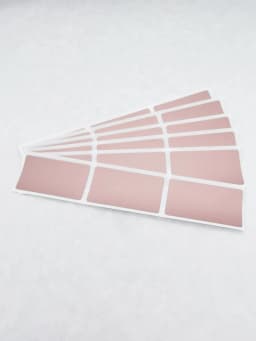 New 23x42mm 100pcs ROSE Gold Adhesive SCRATCH OFF Stickers DIY Password Hand Made Scratched Stripe Card Film