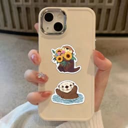 50PCS Otter Stickers Exquisite Cute Animal Account Material Phone Case Laptop Luggage Bottle Waterproof Stickers