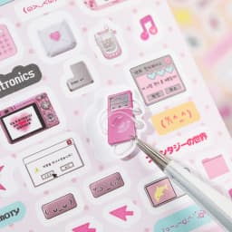 20sheets Kawaii Ins Word Pixel Small Pattern Die Cutting Stickers Book DIY Diary Phone Case Creative Scrapbook Aesthetic Sticker