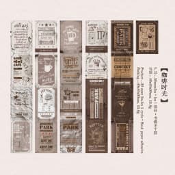 Journal GO 3x200cm Vintage Label Paper Tape Stickers Tag Decoration Scrapbooking Supplies Junk Journal Kit Crafts Making Decals