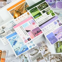 Mr Paper 40pcs/bag Crossroads Wind Series Landscape Theme Sticker Book Handbook Material Decoration DIY Phone Case Calendar