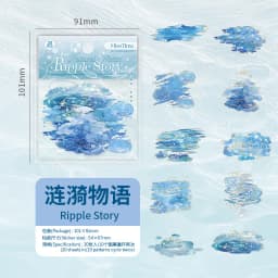 20pcs/1lot kawaii Stationery Sticker natural water environment junk journal Decorative Scrapbooking DIY Craft Sticker