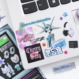 JIAMEI 30sheets Retro and Future Series Kawaii Ins Die Cutting Font Stickers Book DIY Diary Clipbook Aesthetics Stickers