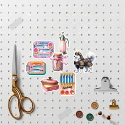 20pcs Watercolor Cute Retro Aesthetic Fish Stickers DIY Scrapbook Diary Decoration Album Style Stationery Journaling Stationery