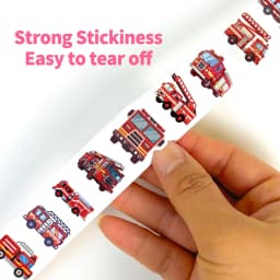 500PCS Fire Truck Roll Stickers Graffiti Cartoon Art Gift Scrapbooking Living Room Phone Community Skateboard Nostalgia Sticker