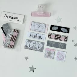 Kawaii Label Index Stickers Embroidery Lucky Tag Label Sticker Scrapbooking Sticker Hand Account Notes Decorative Sealing Decals