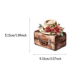 50/100PCS Retro Travel Landscape Stickers DIY Luggage Notes Water Cup Speaker Skateboard Waterproof PET Stickers