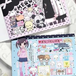 Y2K Cute Anime Girl Decorative Stickers Book Scrapbooking Phone Case DIY Journal Collage Material Sticker Gift
