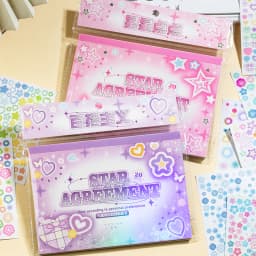 Frosted Cartoon Handbook Stickers Book DIY Planner Decorative Waterproof Material Journal Korean Stationery School Supplies