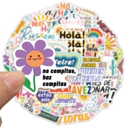 50/100PCS Spanish Motivational Stickers Cute and Exquisite Account Materials Phone Cases Laptop Suitcases Water Cups Waterproof
