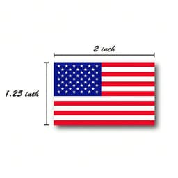 100-250 Pcs American Flag Stickers USA Patriotic Sticker For Notebooks Cards And Scrapbooking Office Stationery Sticker
