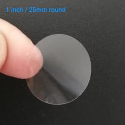 20/25/30/40/50/60/70mm Round/Circular Blank Transparent Waterproof Seal Sticker Clear PVC Label Without Printing