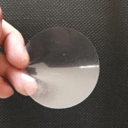 20/25/30/40/50/60/70mm Round/Circular Blank Transparent Waterproof Seal Sticker Clear PVC Label Without Printing