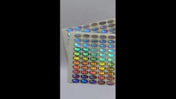 520pcs OF ORIGINAL INNOVATIVE MADE IN THE USA LABEL STICKERS OVAL LASER HOLOGRAM TAMPER PROOF ORIGIN VOID SEAL