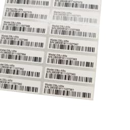 100PCS protection warranty sticker 1.57" x 0.39" (40mm x 10mm) Custom printed serial number barcode two-dimensional code