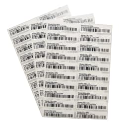 100PCS protection warranty sticker 1.57" x 0.39" (40mm x 10mm) Custom printed serial number barcode two-dimensional code