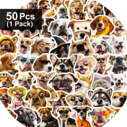 10/50/500pcs Funny Dog Stickers Cartoon Cute Decals Toy Stationery Guitar Phone Bicycle Laptop Luggage Car Graffiti Kids Sticker