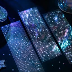 3pcs/1lot Kawaii Scrapbook Stickers Element Set Junk Journal Gold Planner Stationery Sticker Planner Decorative