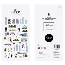 Korean Import Suatelier European Travel City Seoul Stickers Scrapbooking Diy Journal Dairy Cute Decor Stationery Sticker