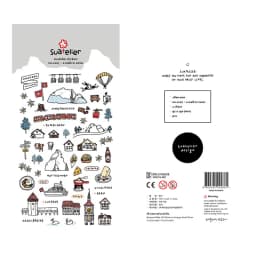 Korean Import Suatelier European Travel City Seoul Stickers Scrapbooking Diy Journal Dairy Cute Decor Stationery Sticker
