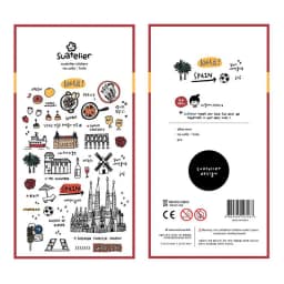 Korean Import Suatelier European Travel City Seoul Stickers Scrapbooking Diy Journal Dairy Cute Decor Stationery Sticker