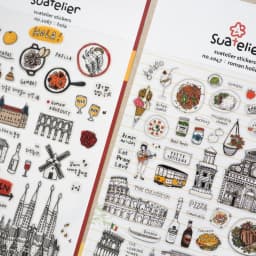 Korean Import Suatelier European Travel City Seoul Stickers Scrapbooking Diy Journal Dairy Cute Decor Stationery Sticker