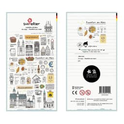 Korean Import Suatelier European Travel City Seoul Stickers Scrapbooking Diy Journal Dairy Cute Decor Stationery Sticker