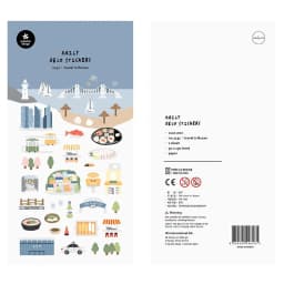 Korean Import Suatelier European Travel City Seoul Stickers Scrapbooking Diy Journal Dairy Cute Decor Stationery Sticker