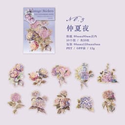 20 pcs/pack PET Plant Flowers Stickers aesthetic Stick Labels Decorative Scrapbooking material hand made Diy Supplies