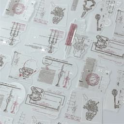 20pcs/lot kawaii Stationery Sticker Hazy traces junk journal Decorative Scrapbooking DIY Craft Sticker
