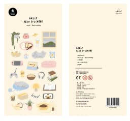 Korean Import Suatelier Lazy Sunday Stickers Scrapbooking Diy Journal Dairy Cute Decor Stationery Sticker 1171