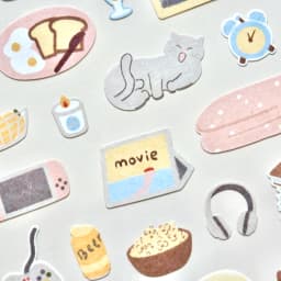 Korean Import Suatelier Lazy Sunday Stickers Scrapbooking Diy Journal Dairy Cute Decor Stationery Sticker 1171