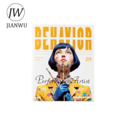 JIANWU Vintage Art Character Flower Landscape Material Collage Scrapbooking PET Sticker Creative DIY Journal Stationery