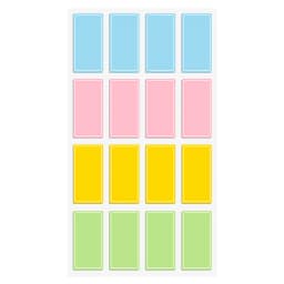 10sheets Colorful Classified Self-adhesive Label Sticker Handwritten Self-adhesive Note Small Label Mark Identification Color