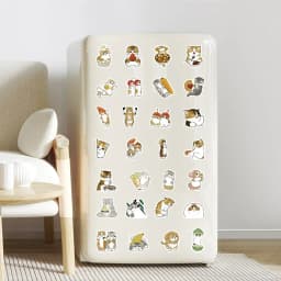 100Pcs Cute Cat Cartoon Stickers Kawaii Animal Decals Laptop Skateboard Suitcase Guitar Phone Cartoon Sticker Kid Gift Toys