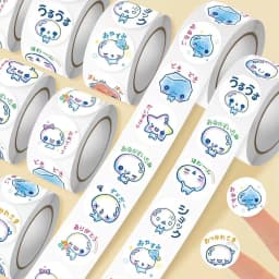 500Pcs/Roll Kawaii Bubble Stickers, Japanese Cartoon Text & Expression Decals for DIY, Journal & Gift Decoration