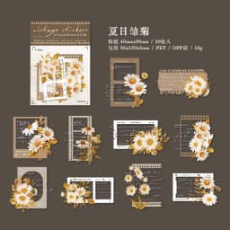 20pcs/1lot Kawaii Scrapbook Stickers Vintage film memory Scrapbooking Supplies Planner Decorative Craft Stationery Sticker