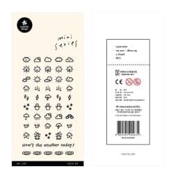 Korean Import Brand Suatelier Sunshine Rain Weather Mini Sticker Scrapbooking Diy Journaling Diary Stationery Sticker 110