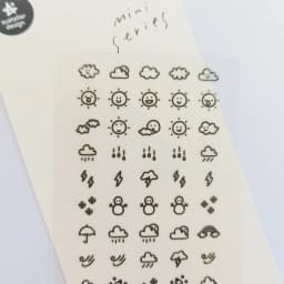 Korean Import Brand Suatelier Sunshine Rain Weather Mini Sticker Scrapbooking Diy Journaling Diary Stationery Sticker 110