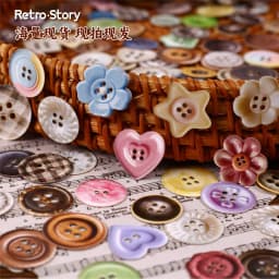 50pcs Kawaii Stationery Stickers button Junk Journal Planner Decorative Sticker Scrapbooking