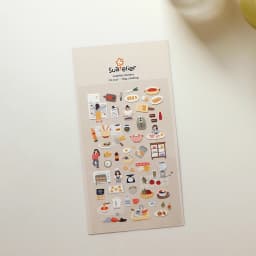 Korean Import Brand Suatelier My Kitchen Life Stickers Scrapbooking Diy Journaling Stationery Diary Sticker Decor Art Supplies