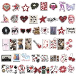 50/100PCS Downtown Y2K Stickers Trendy Guitar Suitcase Phone Case Laptop Decoration Waterproof Stickers
