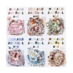 40pcs/lot Kawaii Stationery Stickers The Handbook of Women DIY Junk Journal Paper stickers Planner Decorative Mobile stickers