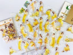 30pcs/1lot Kawaii Scrapbook Sticker fashion kawaii girls Junk Journaling Diary Decorative Mobile Stickers Scrapbooking Stickers