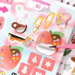20sheets/lot Kawaii Japanese Wonderful Moments Series Die Cutting Coil Sticker Book DIY Scrapbook Stationery Decoration Kit