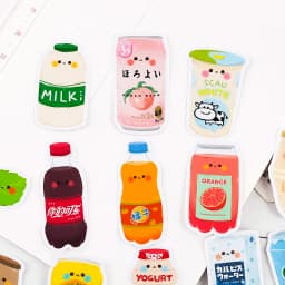 30pcsLovely Drink Ins Wind Hand Account Sticker Mobile Phone DIY Photo Album Decoration Small Pattern IPad Food